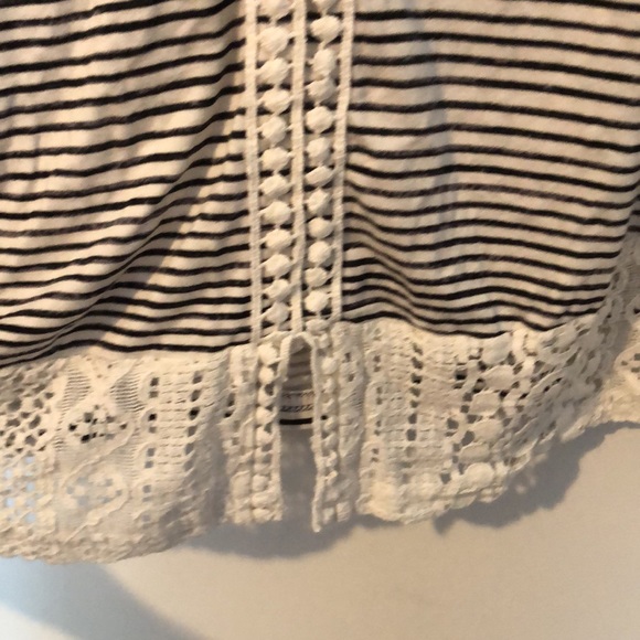 COPY - 2 for $15 Cute striped mixed media tunic tee shirt - Picture 4 of 10